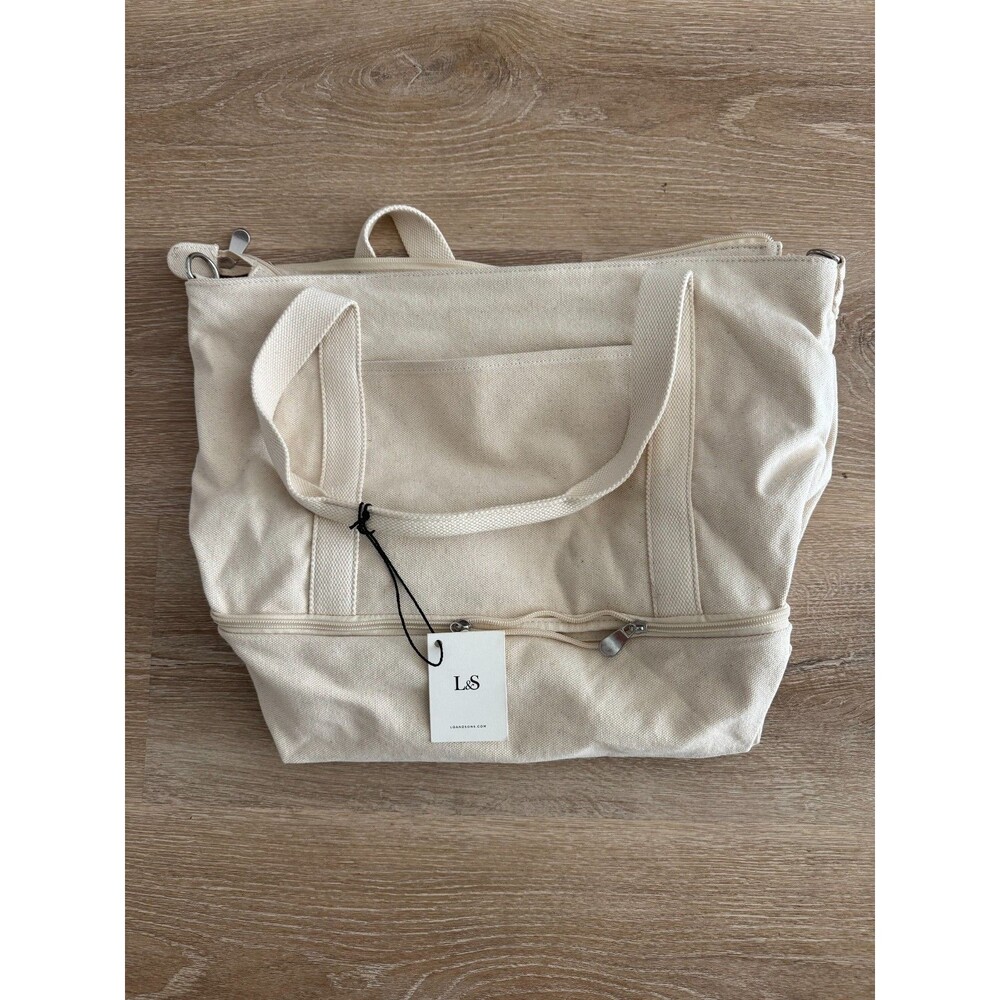 Lo & Sons Catalina Deluxe Tote Eco Friendly Canvas Natural